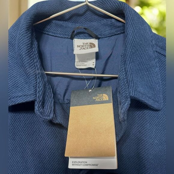 The North Face Valley Twill Utility Button Down Flannel Jacket Coat Parka SZ M - Picture 9 of 10